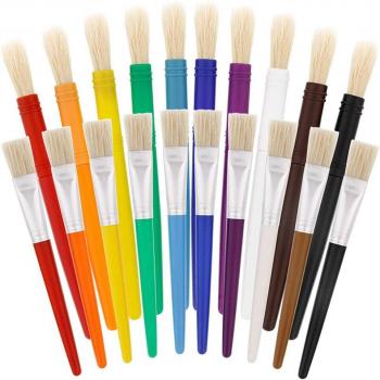 10/20x Finger Painting Round Flat Brush Set