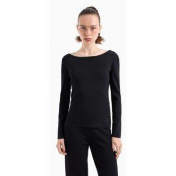 Sudadera Larga con Escote Barco – Armani Exchange 2024