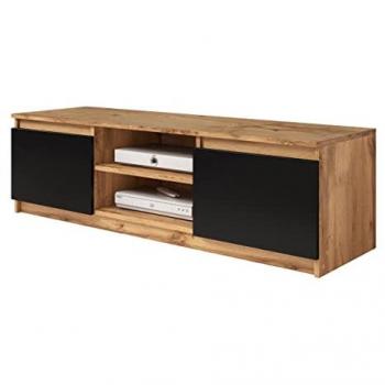 Mobile Porta TV Sarasota 139, Rovere Wotan + Grafite, 120x36x38cm