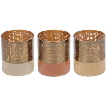 Bougeoirs Élégants Marron 3U Signes Grimalt