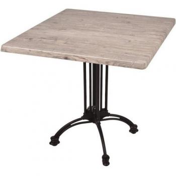 Gravidus Bistrotisch Set Washington Pine 80 × 80 cm inklusive Mehrna‑Tischgestell
