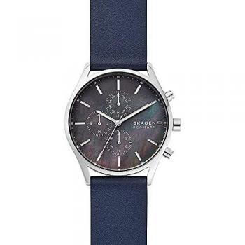 Skagen Men's Holst Chrono Timepiece with Leather Bracelet SKW6653