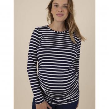 Top maternité Katia rayé ENVIE DE FRAISE écru