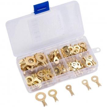 Kit de cosses à anneau cuivre non isolées