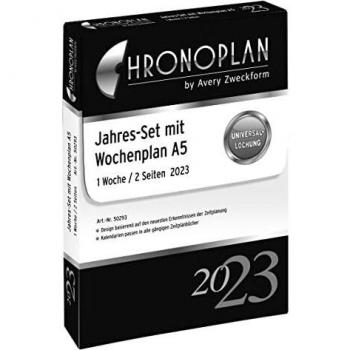 Chronoplan 50203 Ersatzkalendarium A5, Jahres-Set 2023