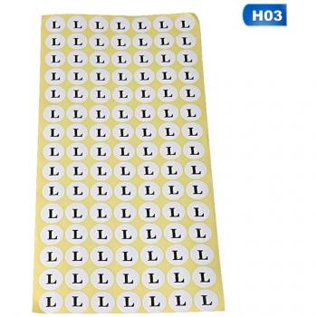 Autocollants de taille pour textiles