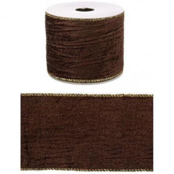 Nastro Decorativo Doppio Velluto Oro 12m