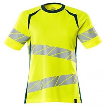 Mascot Damen-T-Shirt Accelerate Safe 19092 Hi-Vis Gelb/Dunkelpetroleum