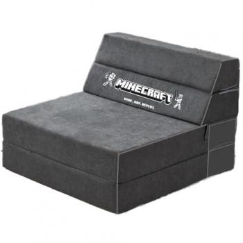 Minecraft‑Design Schlafsofa mit Bettfunktion – Klapp‑Couch für Fans