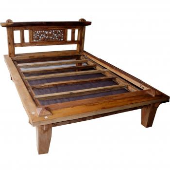 Doppelbett “Java” – Braun, 120 × 182 × 250 cm (GURU SHOP)