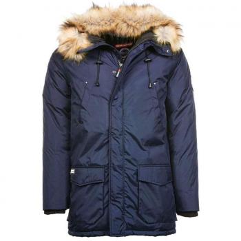 Veste longue bleu nuit Paname Brothers Canada taille L