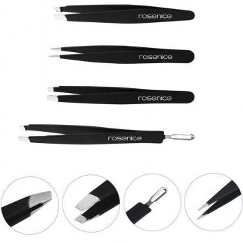 Set 4x Pinzas de Acero Inoxidable RUIMIO 401