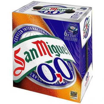Cerveza San Miguel 0,0 (6 x 25cl)
