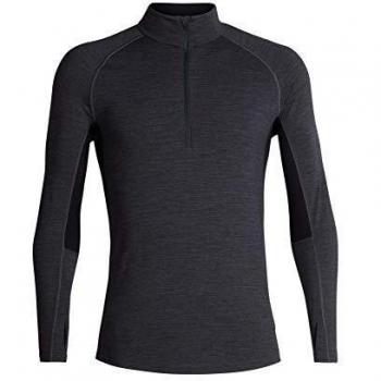 Icebreaker 200 Zone LS – Abbigliamento Uomo in Grigio Nero