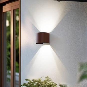 Led 'Dara' in Marrone da Plastica