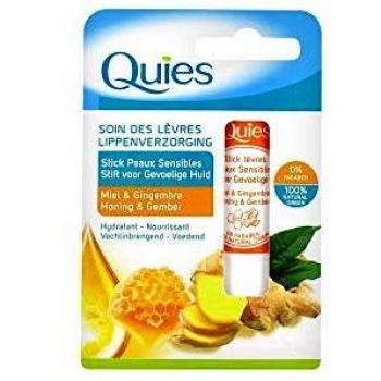 Quies Soin des Lèvres Baume Protecteur Peaux Sensibles Hydra Boost Miel & Gingembre 4,5g