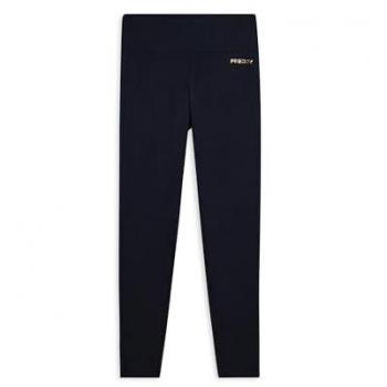 Leggings donna con bande logate vita alta