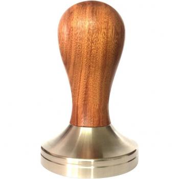 51mm/58mm Wooden Coffee Tamper with Steel Base