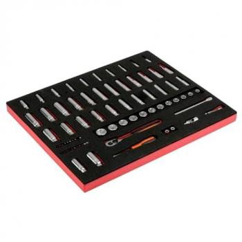 Bahco Set de Douilles Longues 1/4' et 3/8'