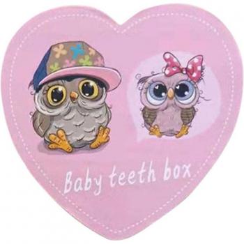 Caja de dientes de madera para niños