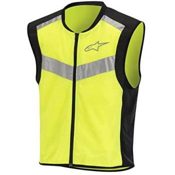 Gilet Moto Alpinestars Flare Neon Noir-Jaune Fluo