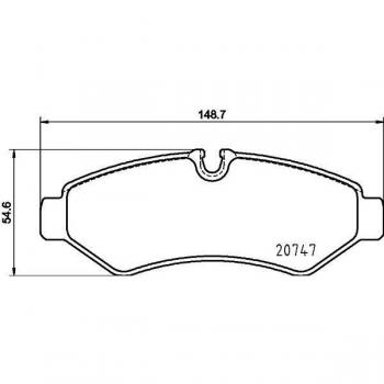 Plaquettes de frein Hella 8DB 355 036-861