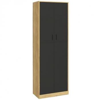 Armoire de bureau moderne 2 portes 4 étagères