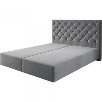 Boxspringbett Dream-Great 160x200 cm Mikrofaser Anthrazit