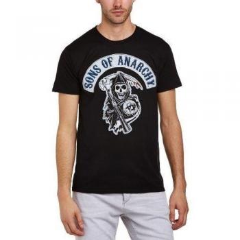 Camiseta de hombre con cuello redondo Transworld Aquatic, color negro, talla M