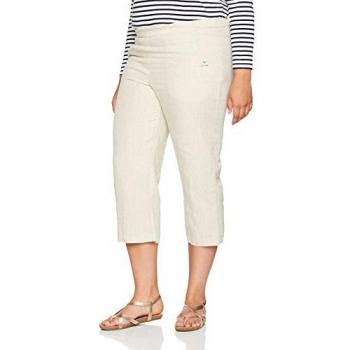 Ulla Popken Große Größen 7/8 Hose aus Leinen für Damen
