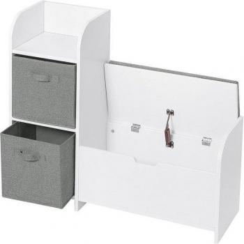 Étagère à Jouets avec Boîtes Pliantes