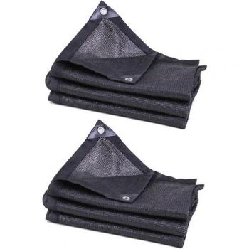 2Pcs Outdoor Sun Protection Shade Sails for Plants and Cars