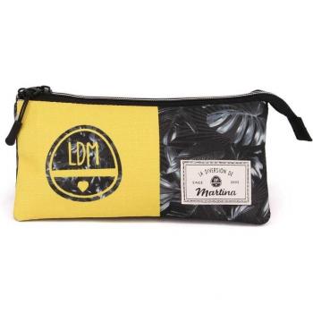 Estuche Portatodo Karactermania Martina D'Antiochia amarillo con triple compartimento