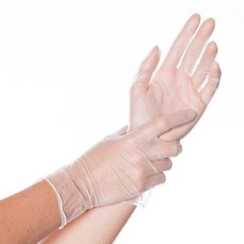 Hygonorm Classic Light Vinyl-Handschuhe L gepudert 24cm weiß VE=100