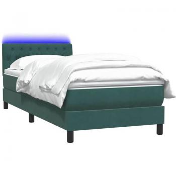Rivestimento in Velluto Verde Notte Box Spring 100x210 cm