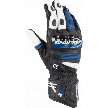 Bering Snap Motorradhandschuhe XL Schwarz-Weiß-Blau