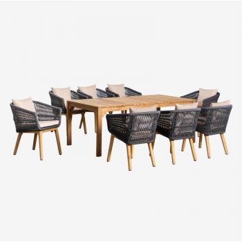 Conjunto Mesa Donal 200x100 y Barker Skelum
