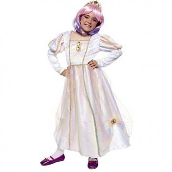 Rubies Abito da principessa arcobaleno, costume per ragazze con tiara, ideale per eventi festivi