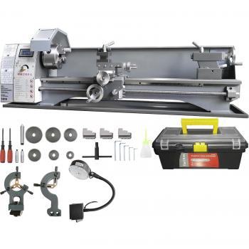 Torno de Metal 8,3'' x 29,5'', Motor Sin Escobillas 750 W, Engranajes de Metal