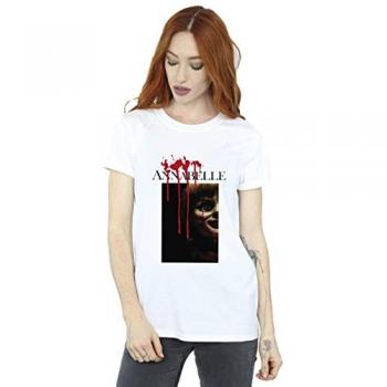 Annabelle XL Peep Poster T-Shirt für Damen in Weiß
