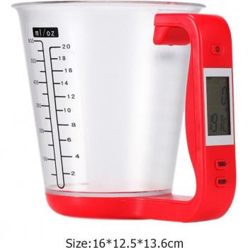 LCD Digital Cooking Scale with Temperature and Timer