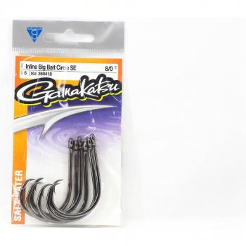 Big Bait Circle SE 8/0 – Gamakatsu 360418 Inline Pack of 6