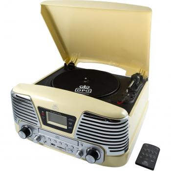 GPO Memphis Vintage 45s and Modern Playback System – Cream