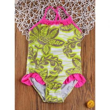 Traje de Baño para Niños Estilo Floral H066