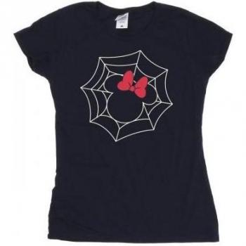 Camiseta de Algodón para Dama Minnie Mouse Telaraña