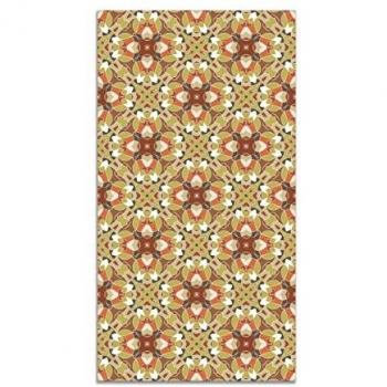 Alfombra cocina vinílica modelo oriental naranja 60x250 cm