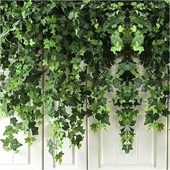 LuxeLeaf Ivy Wrap – 12 Pack, 86 ft, UV‑Shielded Fake Vine Plant