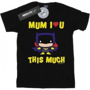 Batgirl Mother “I Love You More Than Batman” 3-4 Years White Top