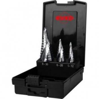 RUKO UC Step Drill Set, 3-Piece with FLOWSTEP TIP