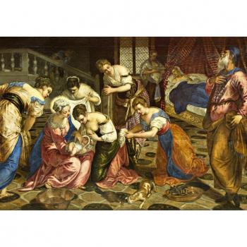 Die Erschaffung von Johannes dem Täufer – Tintoretto, 1554